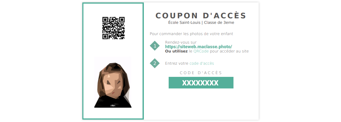 Coupon d'accès